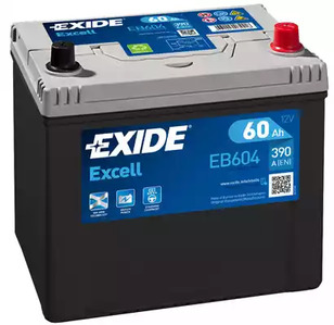 Стартерная аккумуляторная батарея excell EXIDE EB604